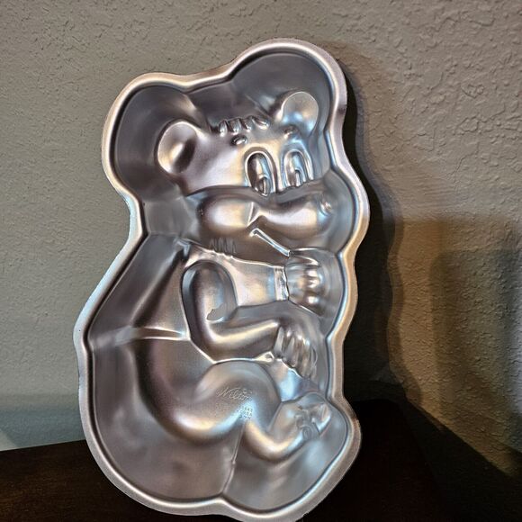 Vintage 1976 Wilton Happy Bear Cake Pan 508-477 Mini size 9 in tall by 5-1/2 in - Picture 2 of 2